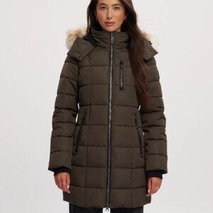 Noize Hannah  Heavyweight Mid-length Parka. Green. Size M. EUC